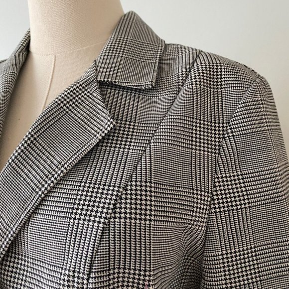 Vintage Lana Lee Houndstooth Blazer (Approx. Size 6) - Picture 4 of 13